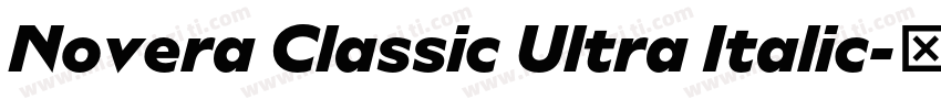 Novera Classic Ultra Italic字体转换